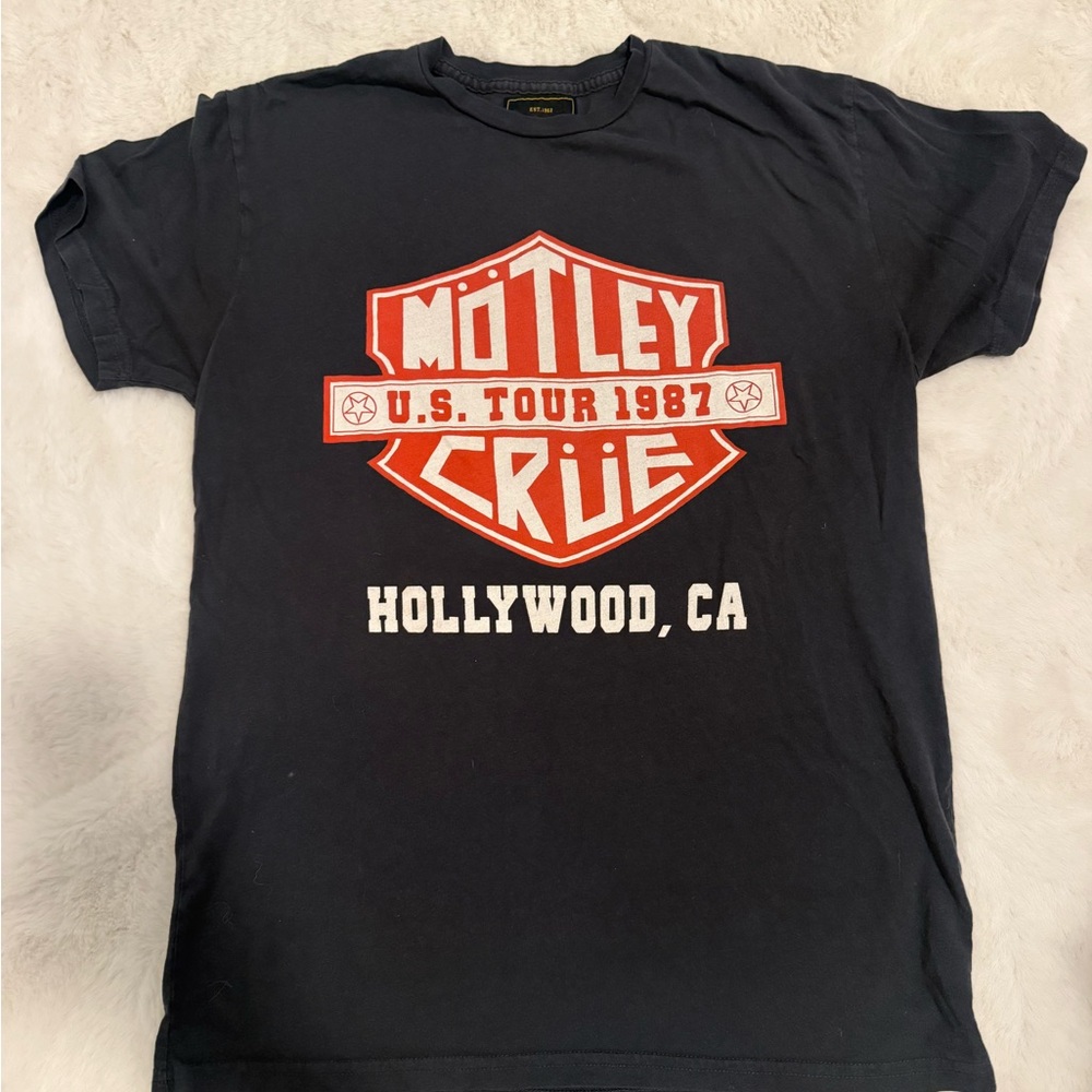 Motley Crue U.S. Tour 1987 Black Graphic Tee